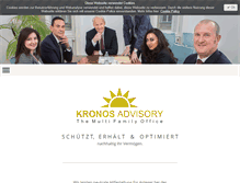 Tablet Screenshot of kronos-advisory.com